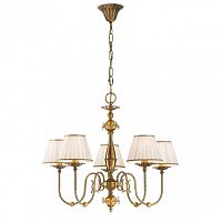 люстра 7056/5_v0197 от mm lampadari белая/золото в Нижневартовске