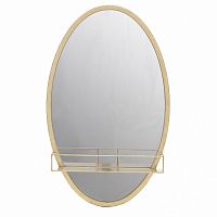 зеркало с полкой овальное в золотой раме circle в Нижневартовске