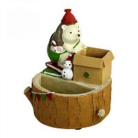 цветочный горшок ёжик с подарками в Нижневартовске