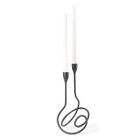 подсвечник металлический на 2 свечи черный loop, 26,5 см в Нижневартовске