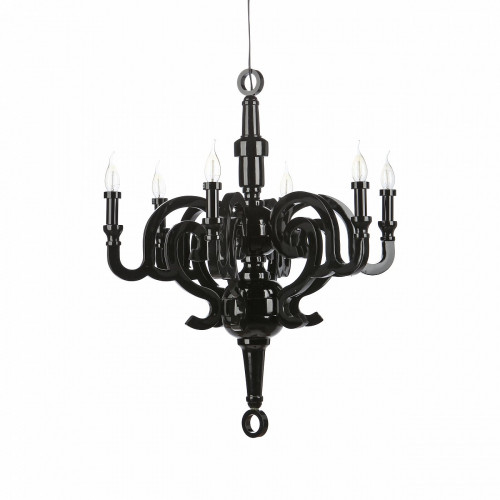 подвесной светильник paper черный 6 ламп в Нижневартовске