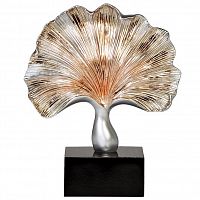 статуэтка лист черно-серебряная 23х10х27 в Нижневартовске