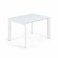 стол обеденый atta 120(180)x80 с белым стеклом от la forma (ex julia grup) в Нижневартовске