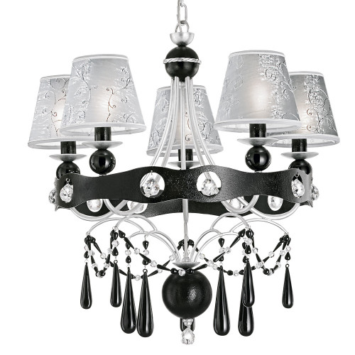 люстра 6886/5 v2515 от mm lampadari черная/серая в Нижневартовске