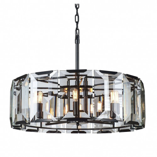 люстра harlow round d75 черное основание, прозрачное стекло в Нижневартовске