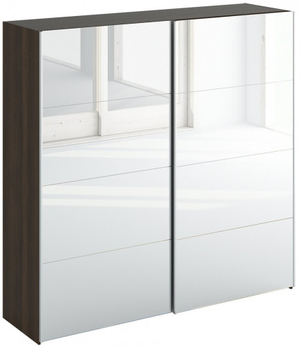 шкаф-купе slide 1700 глянец белый с коричневым в Нижневартовске