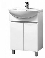 тумба для ванной комнаты с раковиной акваль афина 55 (55.00.00.n), умывальник люкс-стиль-т-л 55 в Нижневартовске