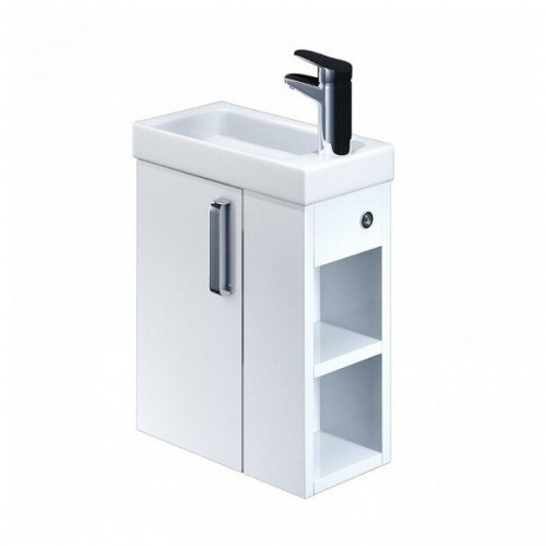 тумба для ванной комнаты с раковиной iddis torr, полки справа в Нижневартовске