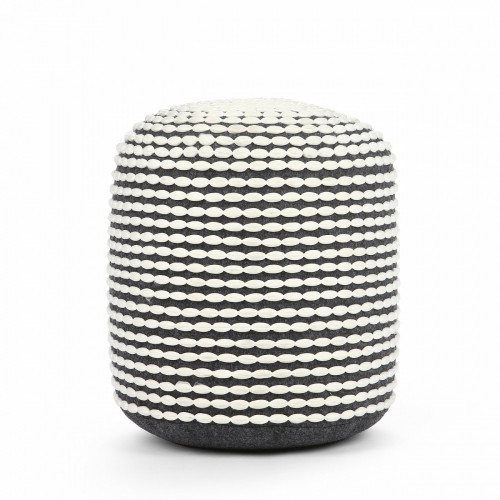 пуф rococo черно-белый в Нижневартовске