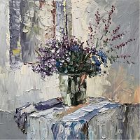 картина маслом сине-фиолетовый в Нижневартовске