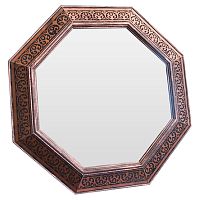 зеркало восьмиугольное медное с орнаментом marcus в Нижневартовске