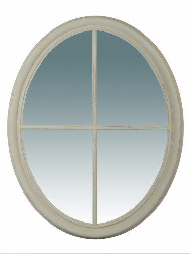 зеркало-окно овальное белое люкарна в Нижневартовске