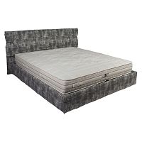 кровать двуспальная 180х200 серая из велюра fellow в Нижневартовске