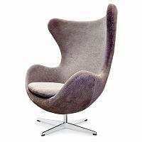 кресло egg chair гала кашемир серое в Нижневартовске