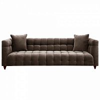 диван nara прямой трехместный серо-коричневый в Нижневартовске