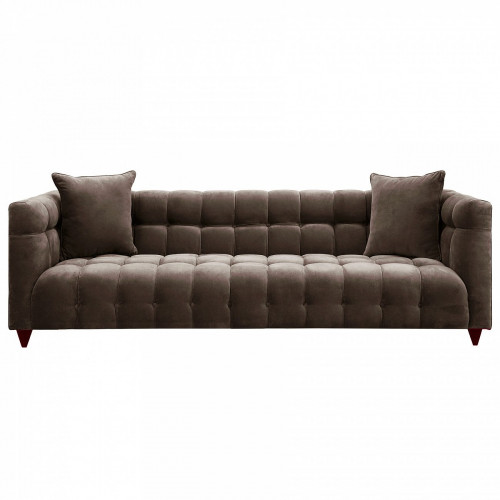 диван nara прямой трехместный серо-коричневый в Нижневартовске