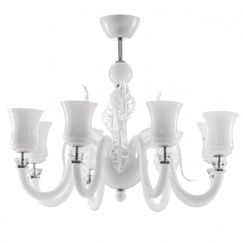 люстра дизайнерская sticks хром белая в Нижневартовске