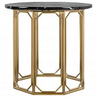 стол журнальный gold hc06 gloss черный, золотой в Нижневартовске