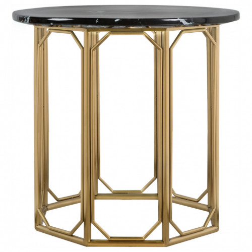 стол журнальный gold hc06 gloss черный, золотой в Нижневартовске