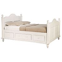 кровать полутораспальная 140х200 с ящиками белая нордик в Нижневартовске