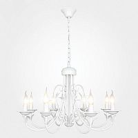 подвесная люстра eurosvet афина 60050/8 глянцевый белый в Нижневартовске