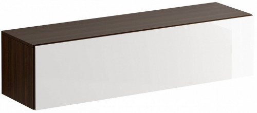 шкаф навесной gusto с 2 отделениями белый с коричневым в Нижневартовске