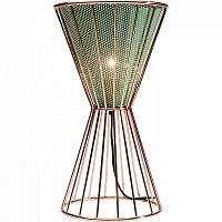 лампа настольная hourglass зеленая в Нижневартовске