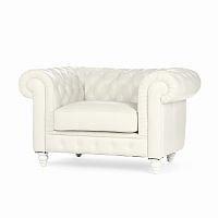 кресло chesterfield белое в Нижневартовске