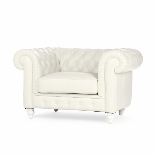 кресло chesterfield белое в Нижневартовске