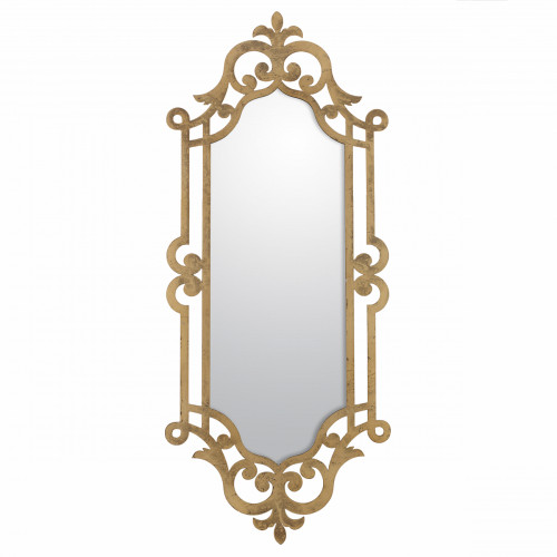 зеркало настенное золотое прямоугольное в фигурной раме gell в Нижневартовске