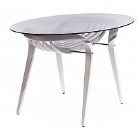 стол обеденный apriori со стеклянной столешницей белый в Нижневартовске