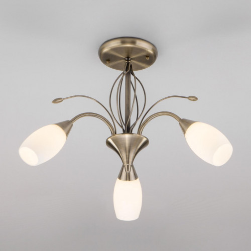 потолочная люстра eurosvet ginevra 30280/3 античная бронза в Нижневартовске