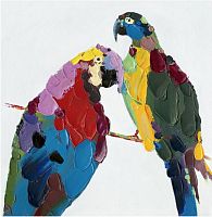 картина маслом доминиканские попугаи в Нижневартовске