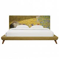 кровать двуспальная 160х200 желтая the kiss в Нижневартовске