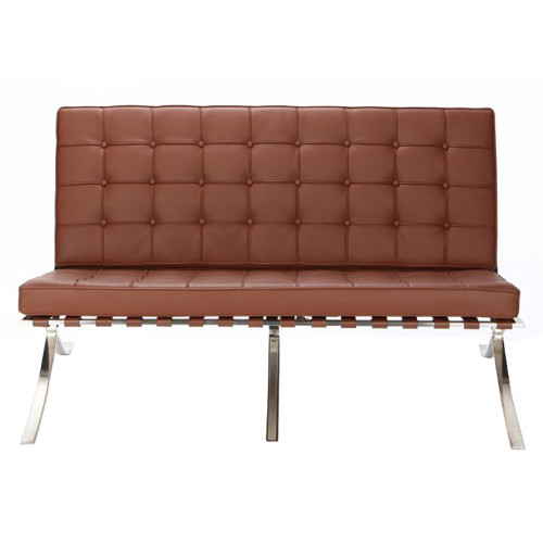 диван barcelona 2 прямой коричневый в Нижневартовске