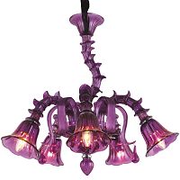 подвесная люстра arte lamp corno a8023lm-5cc фиолетовая в Нижневартовске