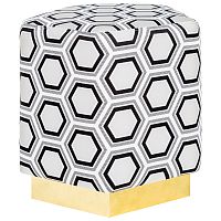 пуф «оскар tomette noir&blanc» разноцветный в Нижневартовске