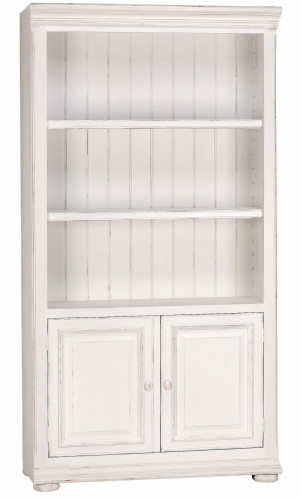 центральный книжный шкаф для библиотеки с дверцами «нордик» белый в Нижневартовске