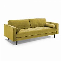 диван bogart sofa 3 трехместный темно-желтый от la forma (ex julia grup) в Нижневартовске