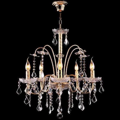 подвесная люстра eurosvet 3131/5 золото strotskis в Нижневартовске