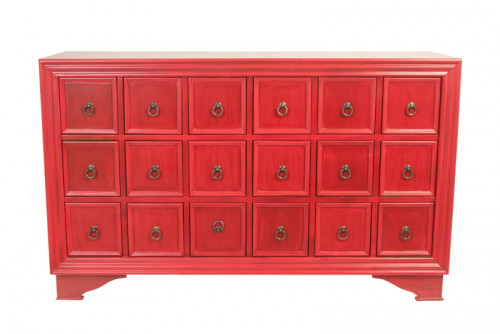 комод danek красный в Нижневартовске