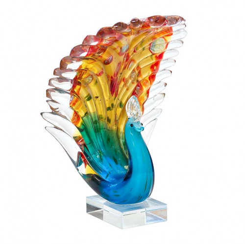 статуэтка павлин янтарный 17х10х26 см в Нижневартовске