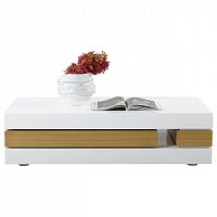 стол журнальный vision white белый, светло-коричневый в Нижневартовске