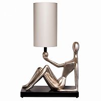 лампа настольная 46*25*66см плафон бежевый в Нижневартовске