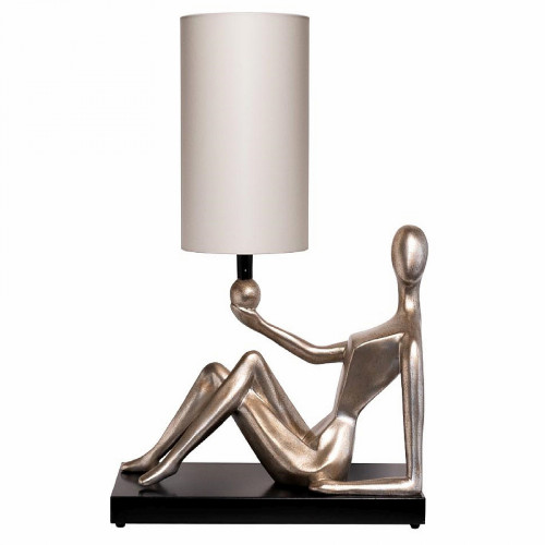 лампа настольная 46*25*66см плафон бежевый в Нижневартовске