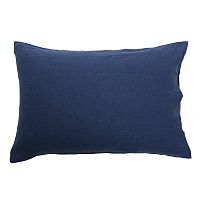 наволочка изо льна темно-синего цвета essential 50х70 в Нижневартовске