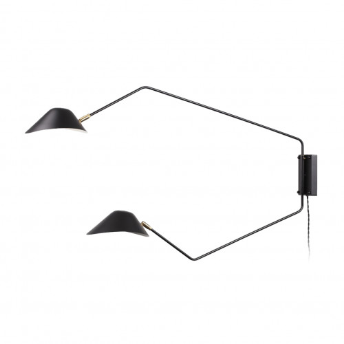 настенный светильник collet 2 лампы черный в Нижневартовске