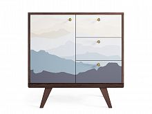 мини-комод thimon темный дуб принт №021 в Нижневартовске