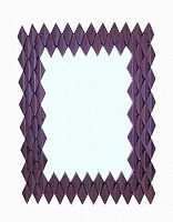 зеркало настенное прямоугольное в фиолетовой раме leron в Нижневартовске