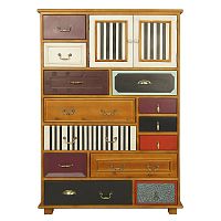 комод «gouache birch» вертикальный разноцветный в Нижневартовске